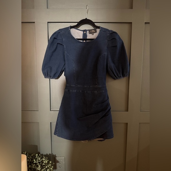 Flying Tomato • SWEET WISH DENIM ROMPER - Picture 3 of 5